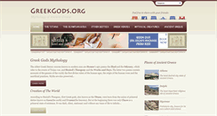 Desktop Screenshot of greek-gods.org