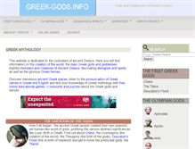 Tablet Screenshot of greek-gods.info